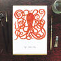 Octopoda Octopus Art Print, thumbnail 2 of 9
