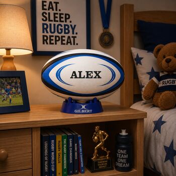 Personalised Gilbert Omega Rugby Ball, 2 of 2