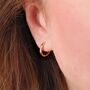 Classic Gold Sleeper Vermeil Hoops, thumbnail 2 of 5