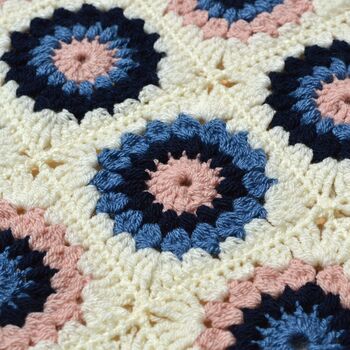 Flower Burst Crochet Blanket Kit, 8 of 12