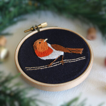 Mini Robin Embroidery Kit, 3 of 3