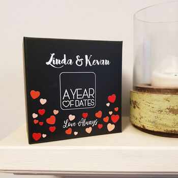 Our First Anniversary Box Of Date Night Ideas, 2 of 6