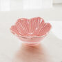 Pink Ceramic Flower Bowl, thumbnail 1 of 3