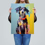 Fine Art Fido Cute Bright Dog Painting Wall Art Print, thumbnail 2 of 6