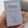 Sterling Silver Family Constellation Star Necklace, thumbnail 2 of 5