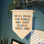 Personalised Children's Play Room Hanging Banner Sign, thumbnail 3 of 8