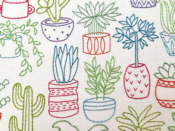 Houseplants Embroidery Kit, 2 of 8