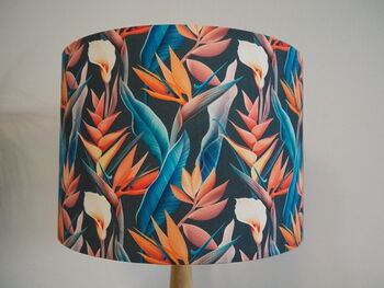 Tropical Floral Bird Of Paradise Lampshade, 6 of 6