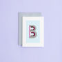 Pack Of Five X Blank Monogram Card Sets, thumbnail 3 of 12