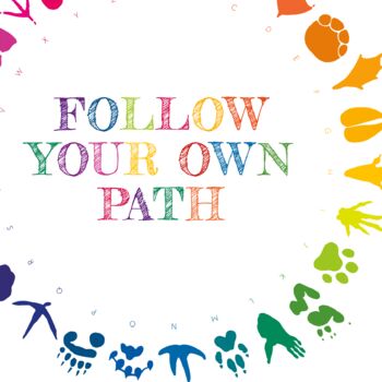 Follow Your Own Path Rainbow Print, 3 of 4