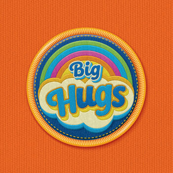 Big Rainbow Hugs Love And Friendship Card, 2 of 4