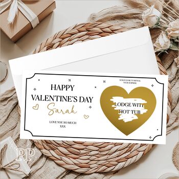 Personalised Valentine's Day Scratch Voucher, Valentine's Gift, 5 of 7