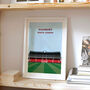 Arsenal Highbury Stadium Football Art Print Gift, Framed Or Unframed, thumbnail 3 of 9