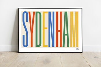 Sydenham Typographic Print, 3 of 7