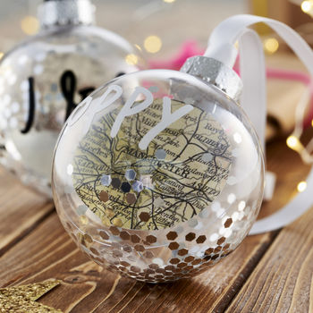 Personalised Map Location Bauble, 5 of 7