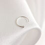 Sterling Silver 23 Ga Open Hoop Nose Ring Ball 9mm, thumbnail 2 of 4