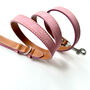 Pink Leather Dog Lead, thumbnail 2 of 6