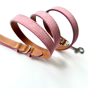 Pink Leather Dog Lead, 2 of 6
