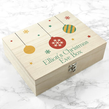 Personalised Bauble Christmas Eve Box, 2 of 6