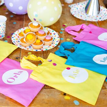 Personalised Party Gift Bags Cotton Gift Bag, 4 of 5