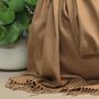 Super Soft Plain Pashmina Style Scarf In Mocha Mousse, thumbnail 3 of 3