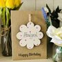 Personalised Daughter Birthday Card Flower Keepsake, thumbnail 7 of 7