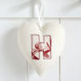 Personalised Initial Heart Decoration Gift, thumbnail 5 of 12