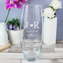 Personalised Initials Glass Bullet Vase, thumbnail 3 of 5