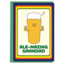 Ale Pun Amazing Grandad Beer Birthday Fathers Day Card, thumbnail 1 of 3