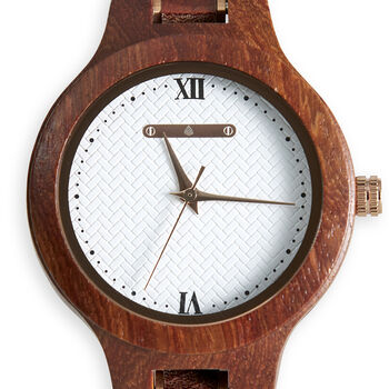 The Magnolia: Handmade Natural Wood Wristwatch, 5 of 8