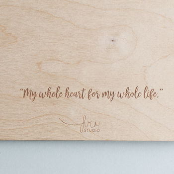 Personalised Wooden Wedding Guest Book, 3 of 5