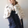 Chunky Knit Cape Scarf, thumbnail 3 of 9