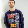 Stay In Bed Men's Slogan Sweatshirt, thumbnail 2 of 3