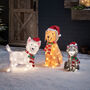 Cat Outdoor Light Up Christmas Figure, thumbnail 2 of 2
