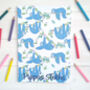 Personalised Sloth Journal Drawing Book, thumbnail 2 of 7