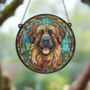 Leonberger Stained Glass Effect Suncatcher, thumbnail 2 of 6