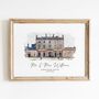 Wedding Venue Portrait, Personalised Wedding Gift, thumbnail 2 of 6
