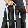 Personalised Black Leather 16 Inch Macbook Backpack, thumbnail 2 of 11