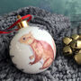 Red Squirrel Bone China Christmas Bauble, thumbnail 2 of 11