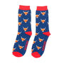 Highland Cow Mens Bamboo Socks, thumbnail 2 of 4