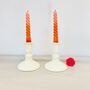 Pair Of Vintage Porcelain Candlesticks ~ 31, thumbnail 1 of 4