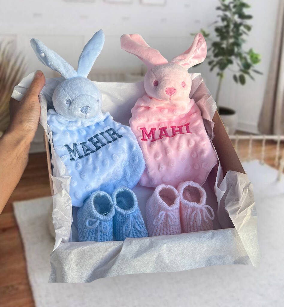 Bunny Twin Baby Gift Set, 1 of 2