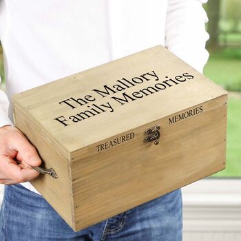 Personalised Treasured Memories Photo Box, 3 of 8