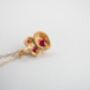 Real Ruby Gold Vermeil Plated Necklace July Birthstone, thumbnail 6 of 10