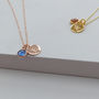 Personalised Rose Gold Plated Birthstone Necklace, thumbnail 5 of 10