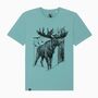Moose Organic T Shirt Gift Men Women Unisex, thumbnail 1 of 4