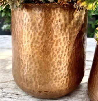 A Set Of Two Vintage Style Copper Planters, 4 of 6