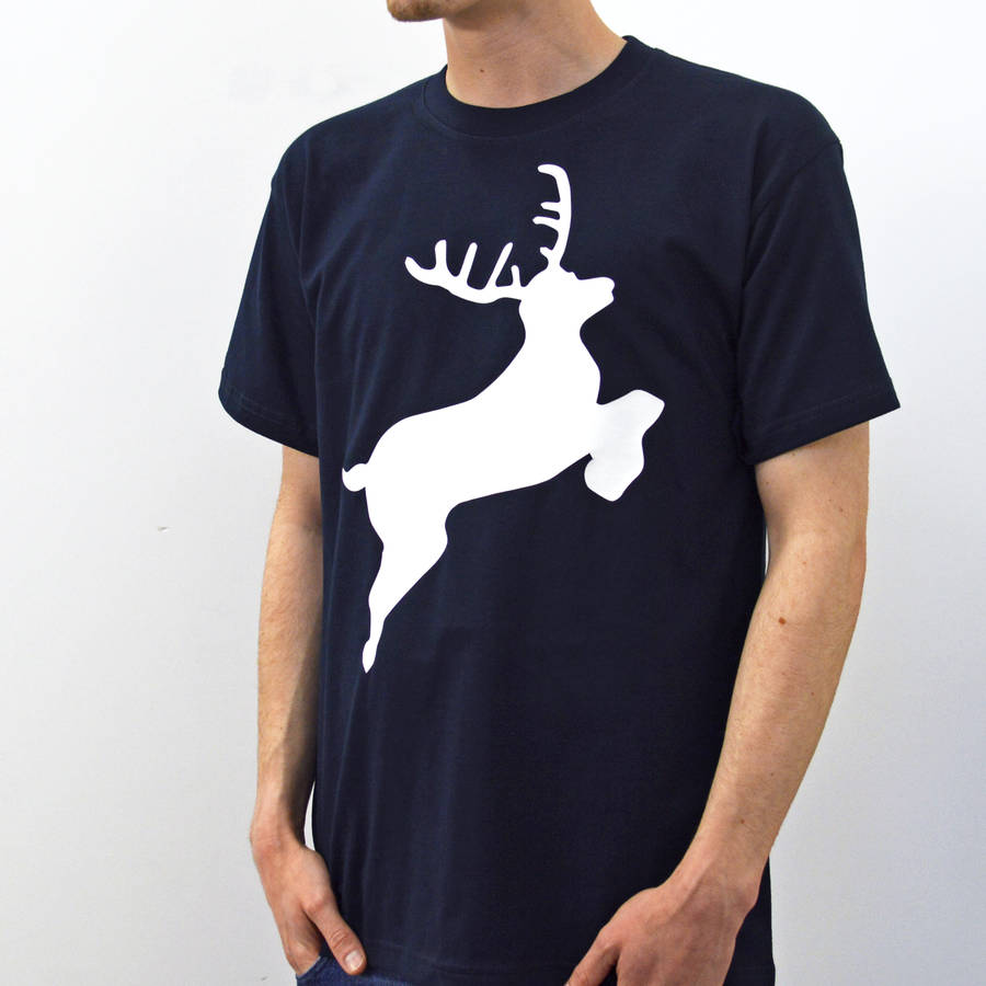 Men's Reindeer T Shirt By Solesmith | notonthehighstreet.com