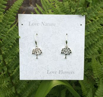 Tree Of Life Drop Earrings, 2 of 3