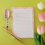 A6 Pink Swirl Notepad, thumbnail 3 of 5